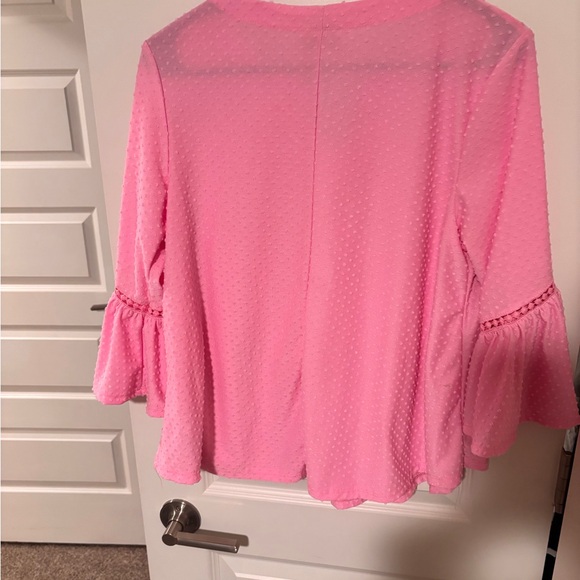Ruby Rd. Light Pink Textured Blouse - Picture 4 of 4